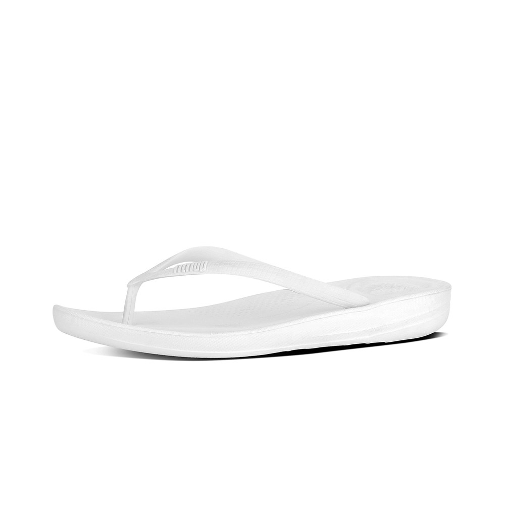 Fitflop Womens Flip-flops - Iqushion Ergonomic - White - 567-TNBEHC